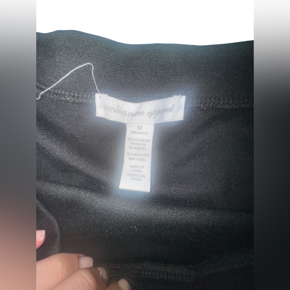 Ambiance Classic Black Pencil Skirt - Picture 2 of 2